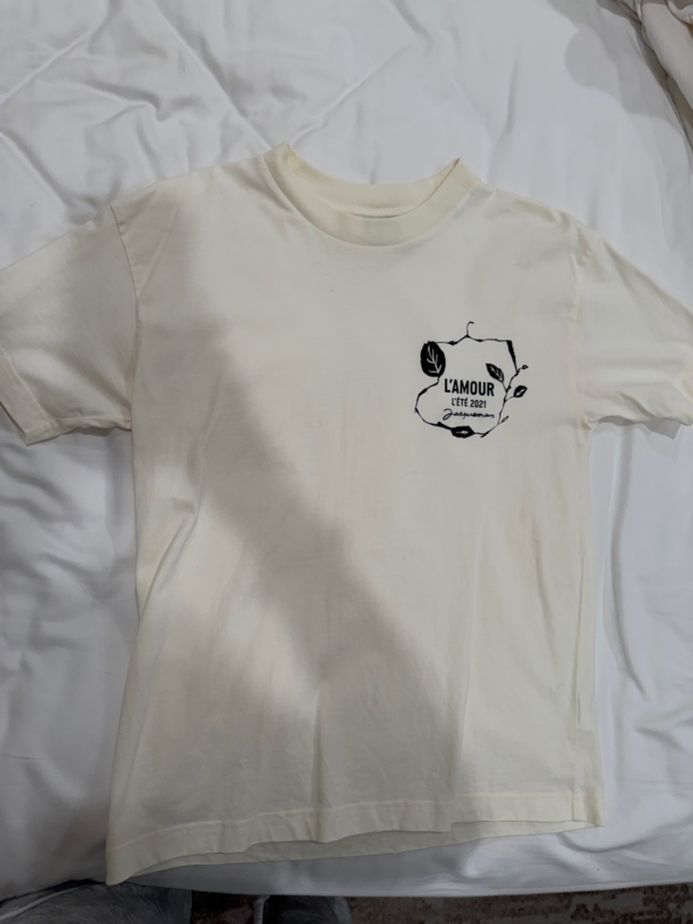 JACQUEMUS oversized Cream Short-Sleeve T-Shirt